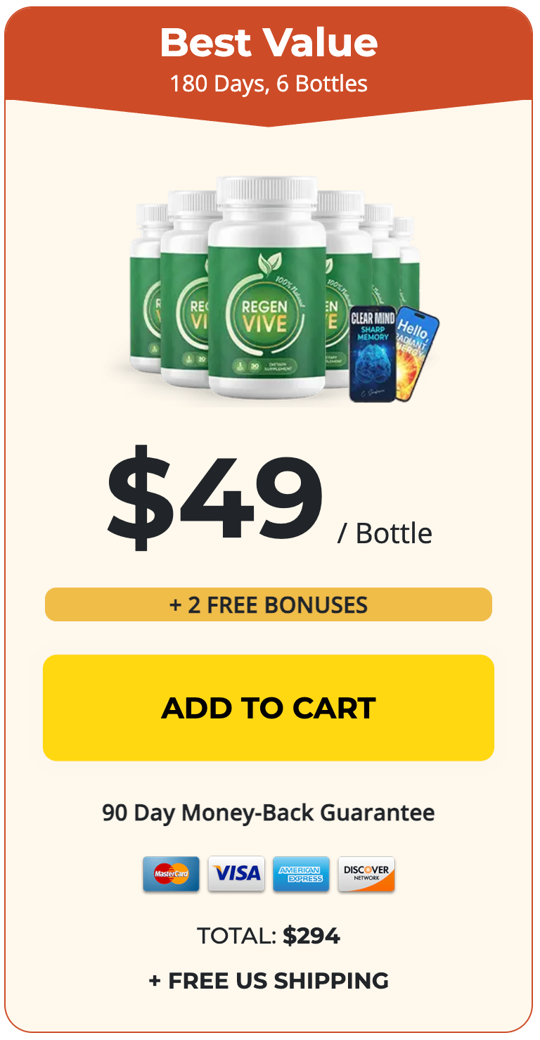 RegenVive Buy 6 Bottles
