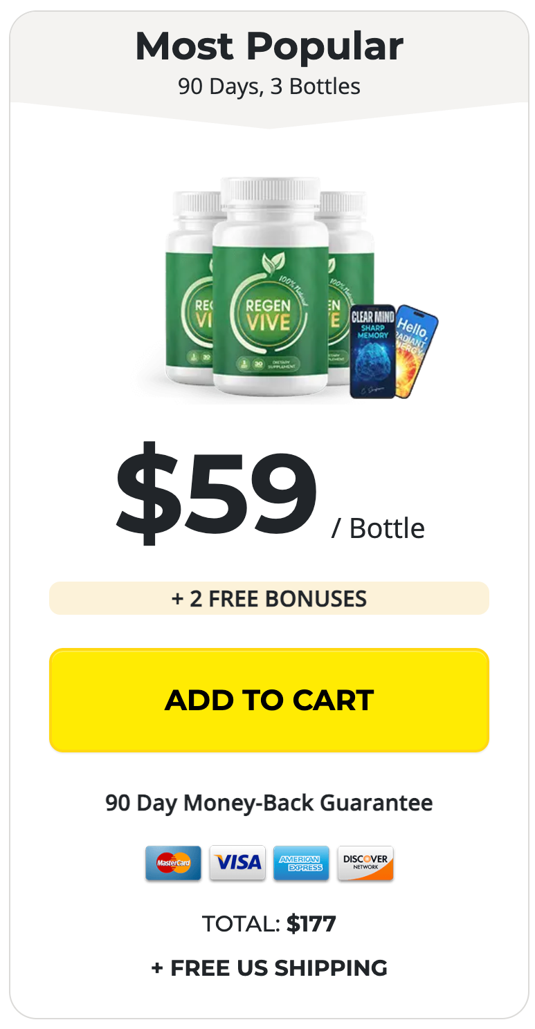 RegenVive Buy 3 Bottles