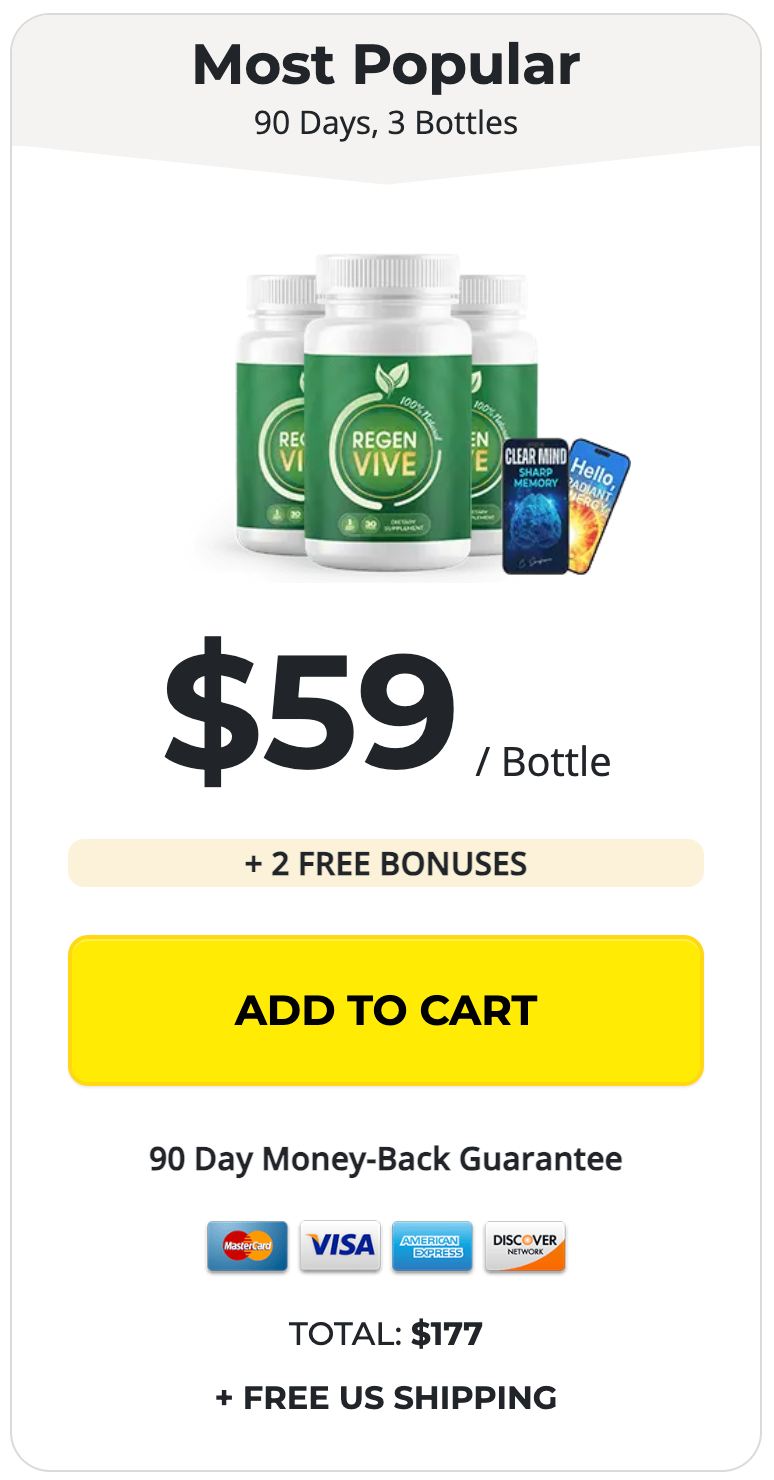 RegenVive Buy 3 Bottles